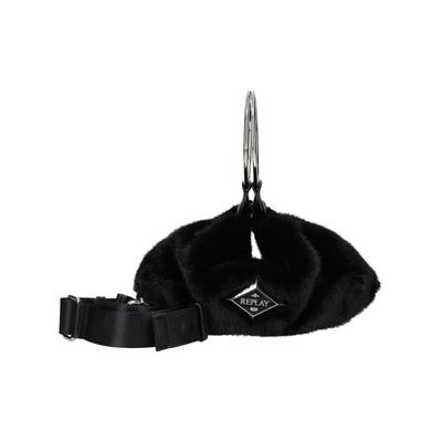Henkeltasche REPLAY "Replay Taschen Lederimitat", Damen, Gr. onesize, schwarz, Lederimitat, Taschen