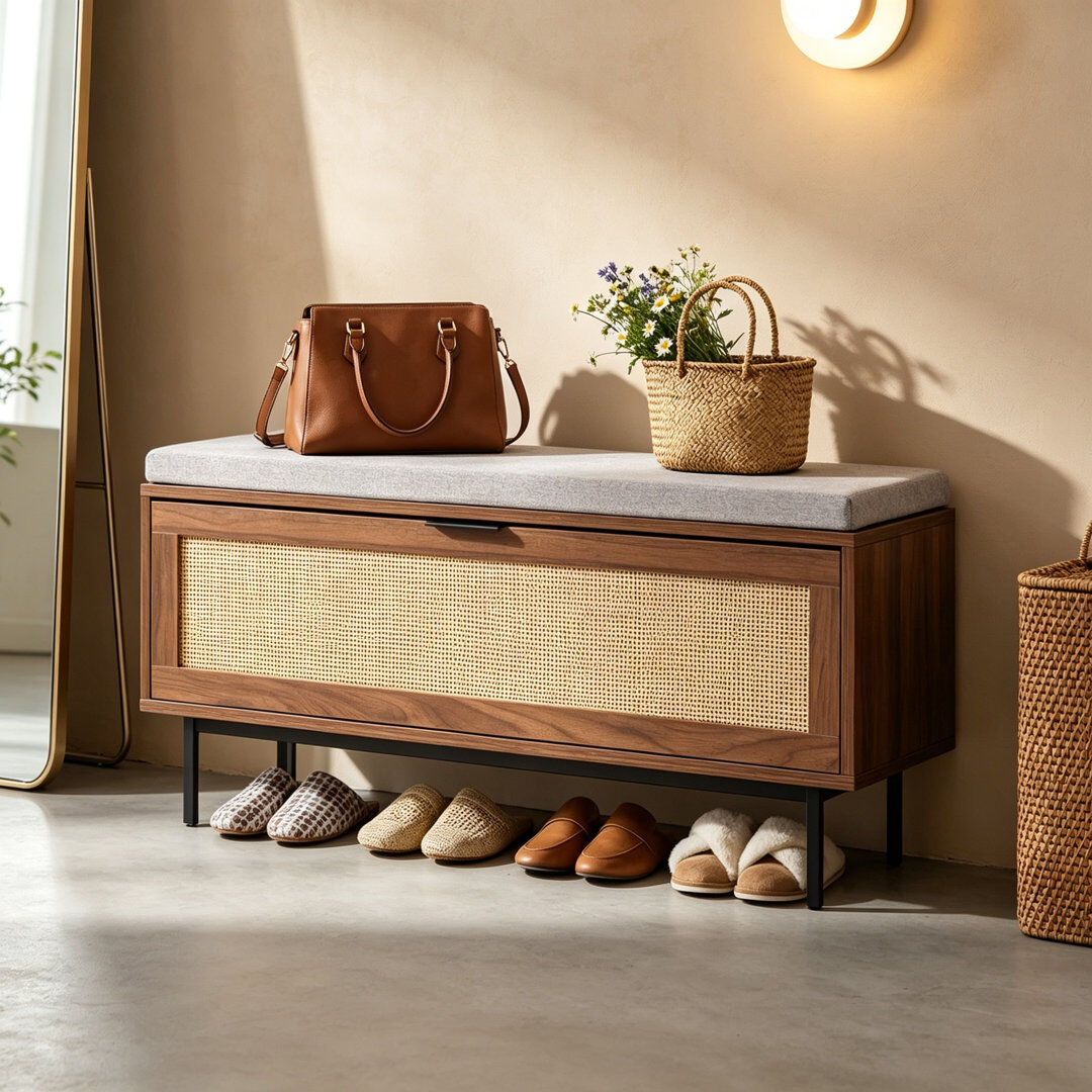 World Menagerie Shoe Storage Bench Brown