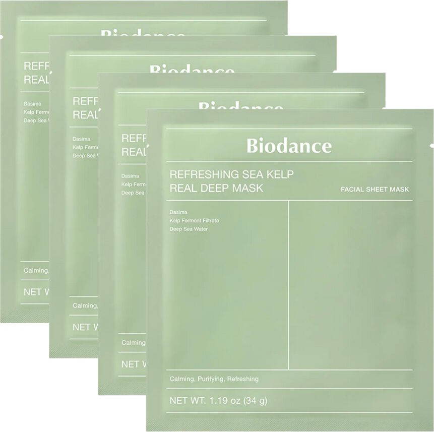 Biodance Refreshing Sea Kelp Real Deep Mask 4 stk