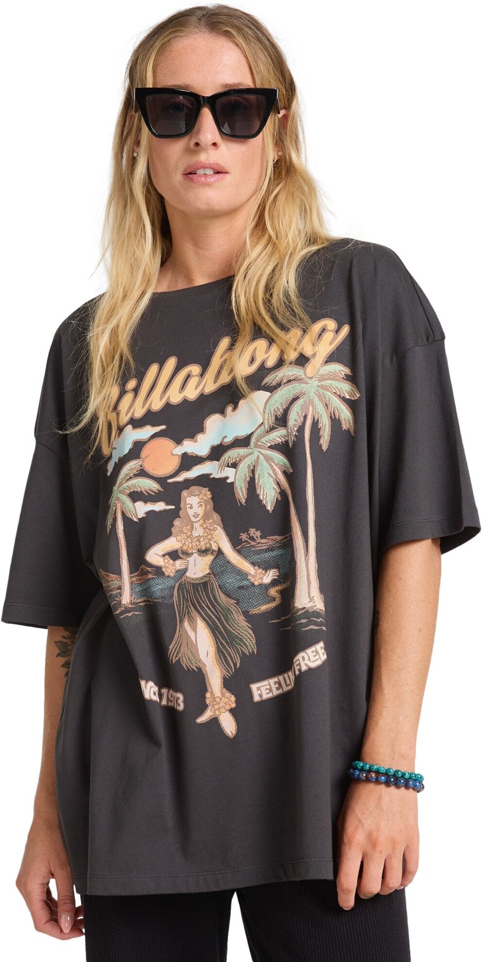 Billabong Camiseta de mujer My Sunny Girl .  Negro