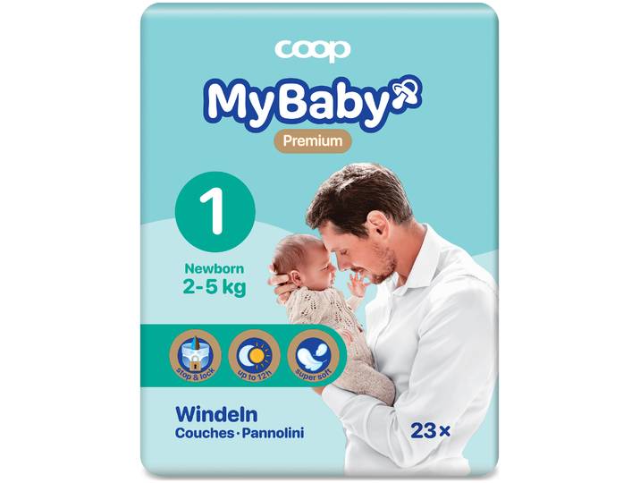 MyBaby My Baby Windeln Newborn Grösse 1 2-5 kg 23 Stück