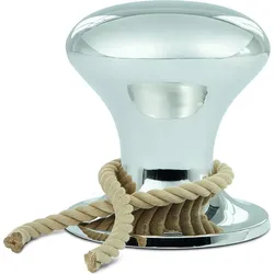 Hamburger Hocker poliertes Nickel
