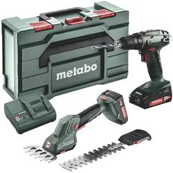 Metabo, Elektrowerkzeug Set, 18V Akku Bohrschrauber Akku Grass & StrauchschereSGS LTX Q BS Combo Set 2.2.5