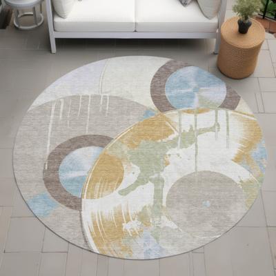 Addison Rugs Machine Washable Indoor/ Outdoor Modern Records Chantille Rug