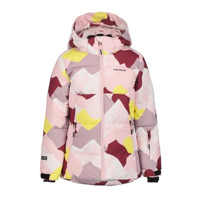Skijacke ICEPEAK "ICEPEAK LADUE JR", Kinder, Gr. 176, bunt (light pink), Web, Obermaterial: 100% Polyester. Futter: 100% Polyester. Wattierung: 100% Polyester, normal, Jacken Skijacke, für Kinder und Jugendliche, mit Reißverschluss, atmungsaktiv
