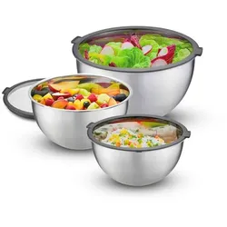 GEFU Schüssel Mondi 3tlg. Edelstahl Silber