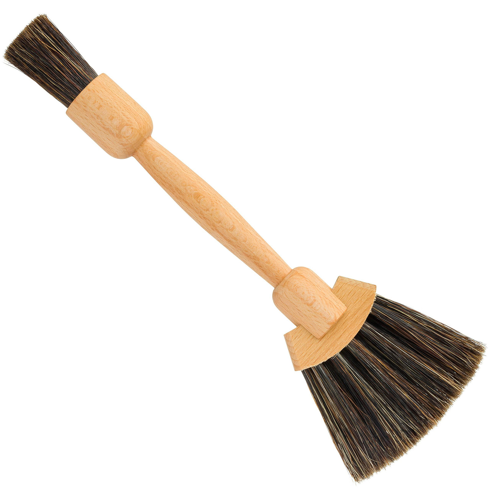 Dripio Stofborstel van beukenhout met donkere borstelharen, 27 cm