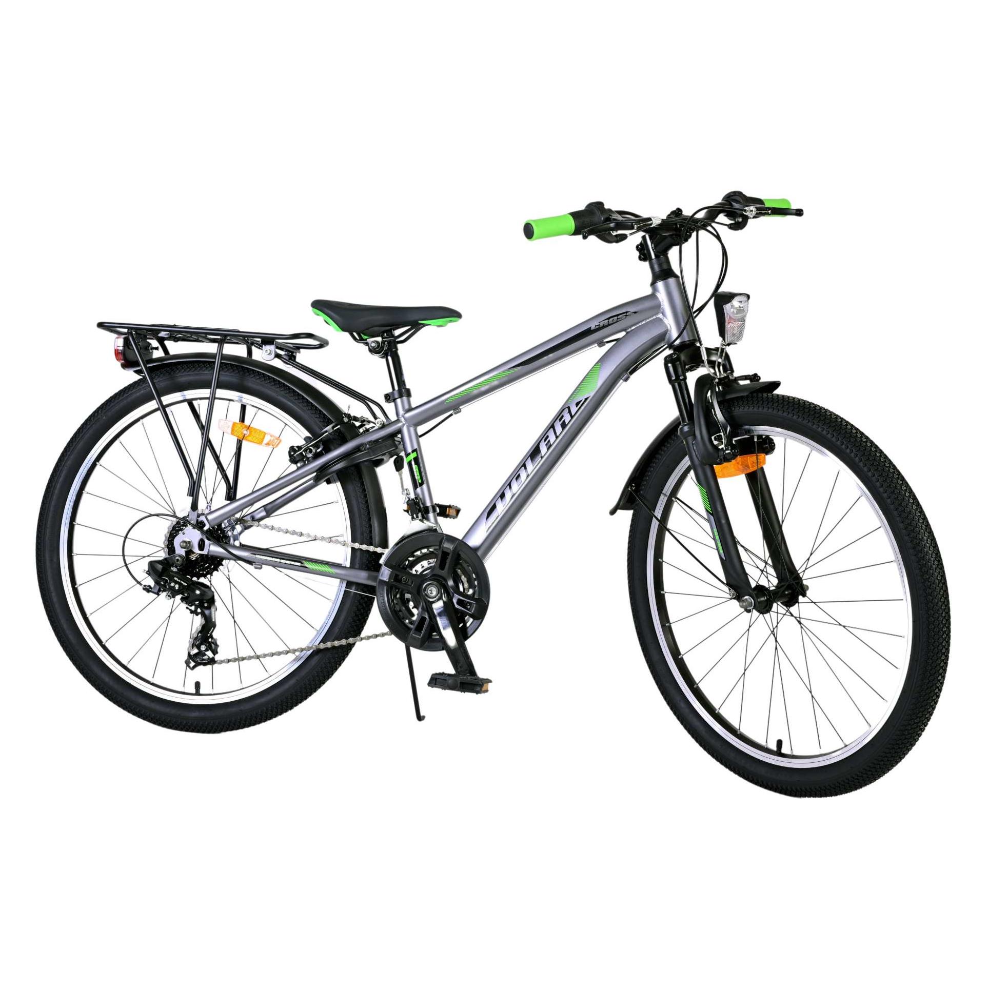 Volare Cross Kinderfiets - Jongens - 24 inch - donker Grijs - 18 versnellingen (24") (22543)