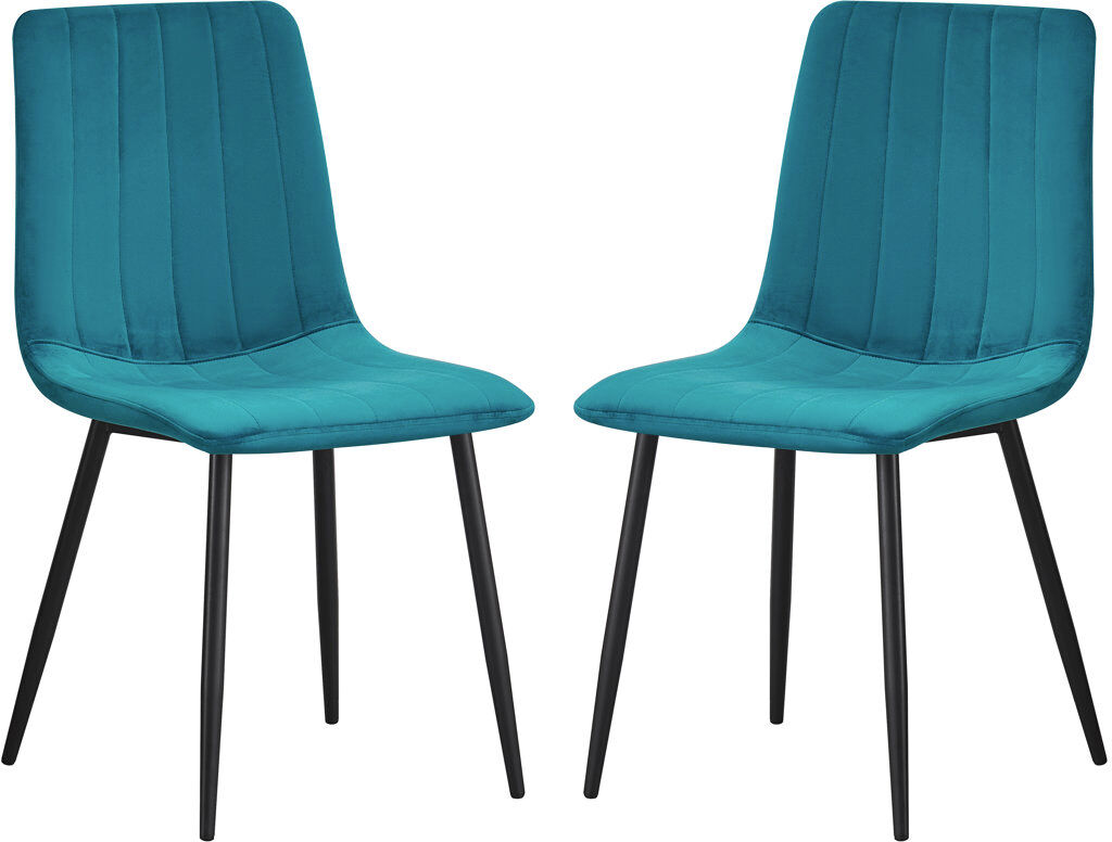 Fairmont Park Ashlee Upholstered Dining Chair Turquoise 89cm H X 49cm W X 52cm D
