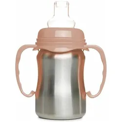Thermobaby, Babyflasche, LERNTASSE INOX Deckel Pfirsich (180 ml)