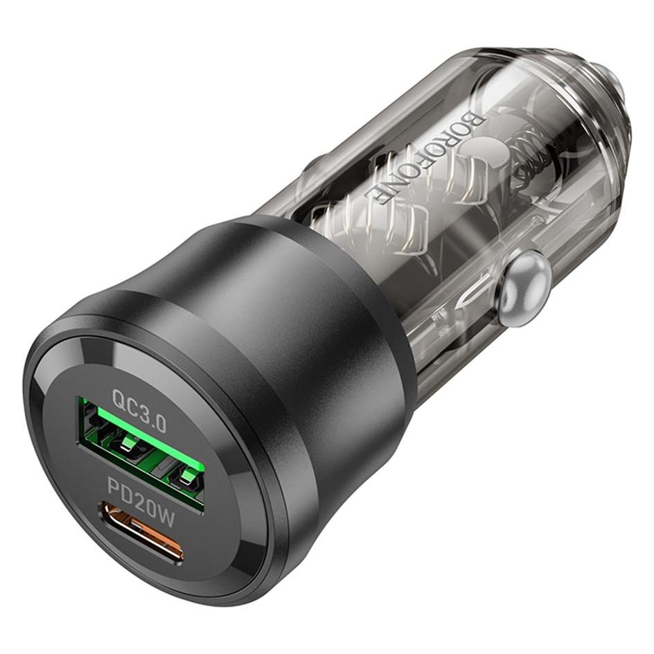 Borofone Autoladegerät BZ25 38 W USB-C/USB-A, schwarz (47961326)