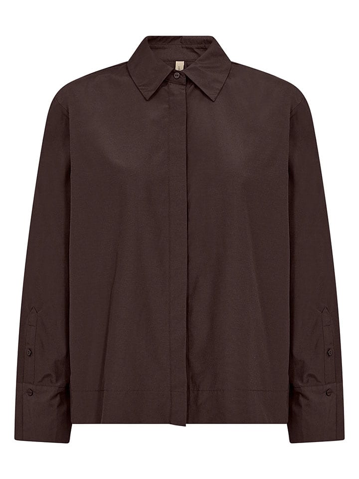 soyaconcept Bluse "Netti" in Dunkelbraun - XS