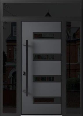 VDOMDOORS Ronex 0131 Grey Steel Exterior Door