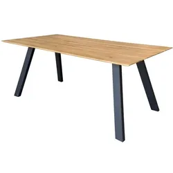 G+K Esstisch Delaware 180 x 90 cm Holz Braun Wildeiche