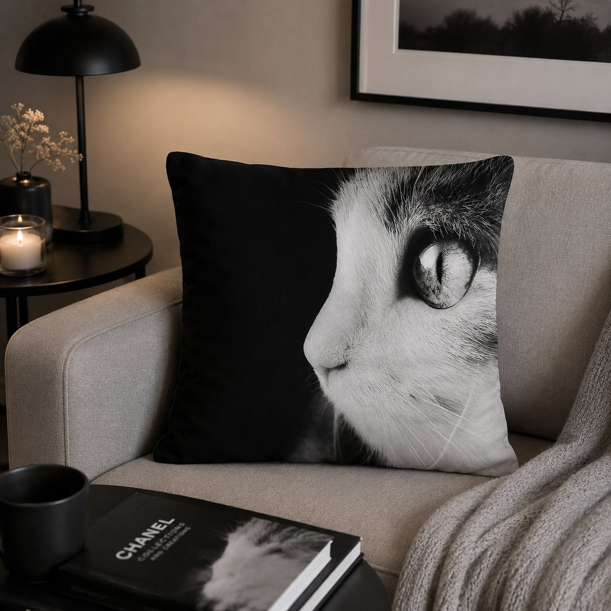Feline Focus Collection Kussenhoes 45 x 45 cm