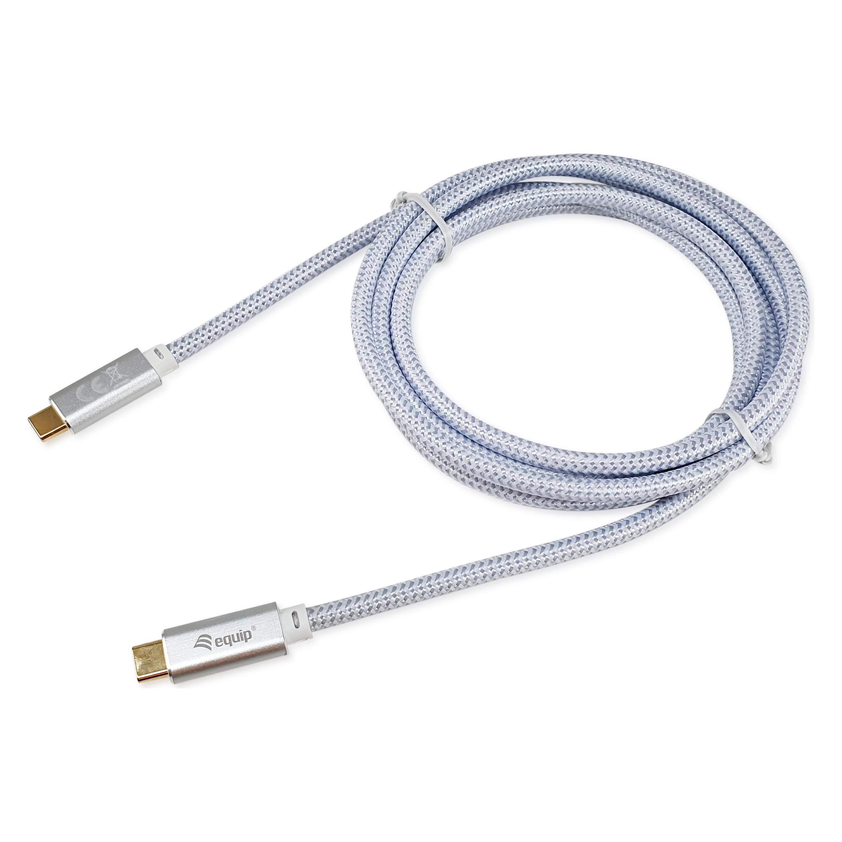 equip Kabel USB-C 3.2 -> C St/St 3.00m 5A 4K/60Hz ws (3 m, USB 3.2 Gen 2, 100 W) (128360)