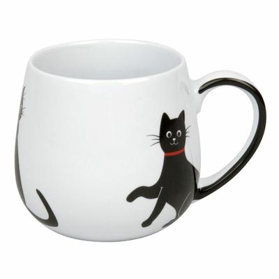 Könitz Porzellan GmbH Könitz My Lovely Cats Red Necklace Kuschelbecher, Becher, Tasse, Porzellan, Katze mit Halsband, 420 ml, 11 1 143 2260