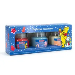 Haribo TM Duftkerzen Geschenkset Beige,Blau,Rot
