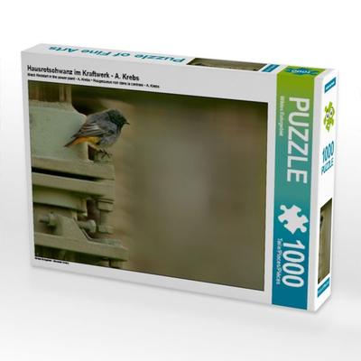 CALVENDO Puzzle Hausrotschwanz im Kraftwerk - A. Krebs 1000 Teile Puzzle quer | 1000 Teile Lege-Größe 64 × 48 cm Foto-Puzzle für glückliche Stunden