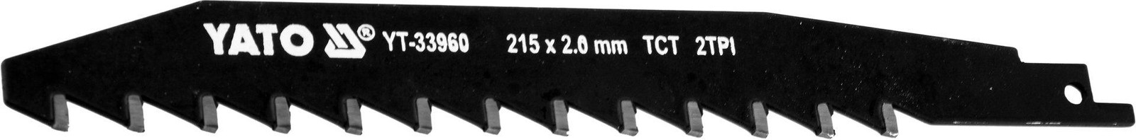 YATO Zaagblad voor reciprozaag, 215 mm, geschikt voor silicaten en cellenbeton