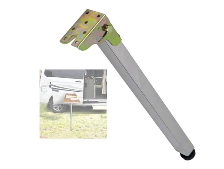 Klappbare Tischbeine aus Edelstahl, 1 Stück Höhenverstellbar von 30–150 cm, 176 Pfund belastbar, flach auf 3,5 cm zusammenklappbar, Dual-Lock-Positionierung.(46in)