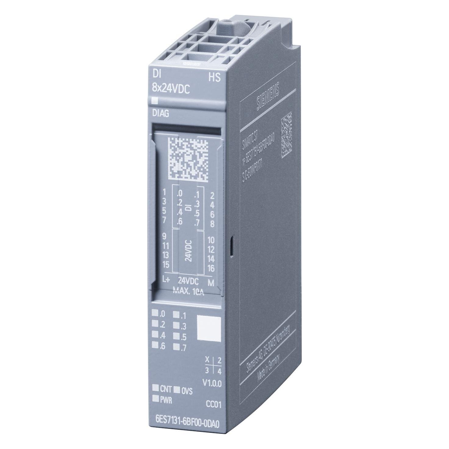 Siemens ET 200SP, DI6ES7131-6BF00-2CA08x24VDC HF, VPE 10 (6ES7131-6BF00-2CA0)