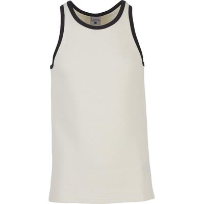 Tanktop KARL KANI "Karl Kani Signature Waffle Tank Top", Herren, Gr. S, weiß (sanftes weiß), 100% Baumwolle, mehrfarbig, normal, Tops Tanktop