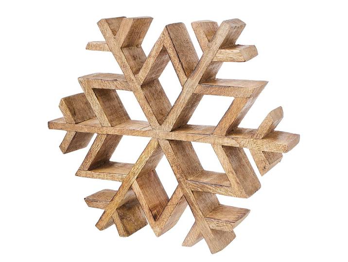Décoration - étoile Flocon de neige Ø 20cm Marron/Marron