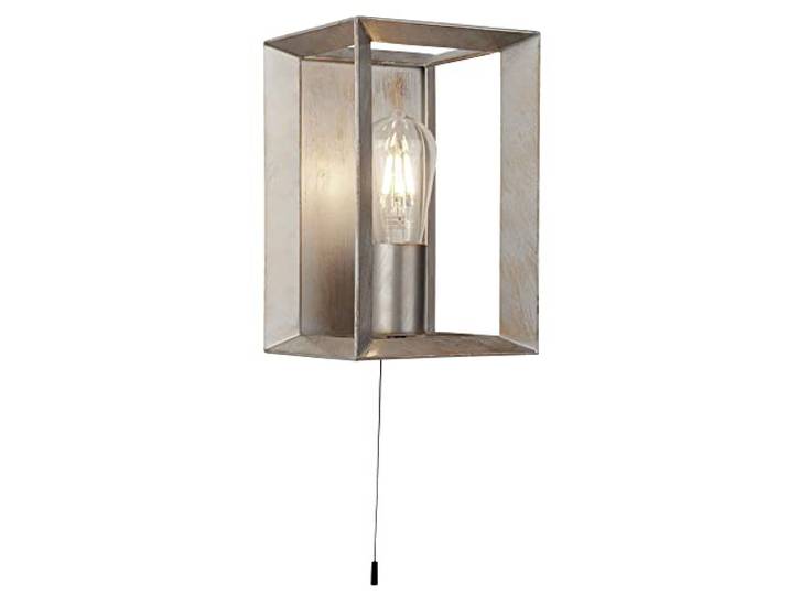 Industrie Stil Wand Leuchte Wohn Zimmer Flur Lampe silber gold gebürstet