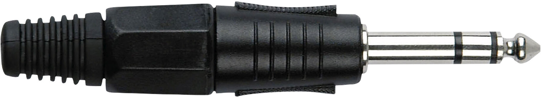 DAP Audio 6,3-Mm-Klinkenstecker Stereo Schwarzes Gehäuse Schwarze Endkappe