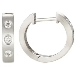 PLATINITY Creolen 6 Brillanten zus. ca. 0,20ct Platin 999/Platin 950