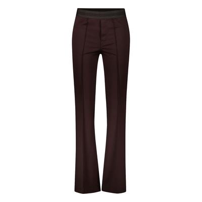 Stoffhose ATELIER GARDEUR "Zilla", Damen, Gr. W40/L32, braun (dunkelbraun), Casual, slim fit, Hosen Stoffhose, im Slim Fit
