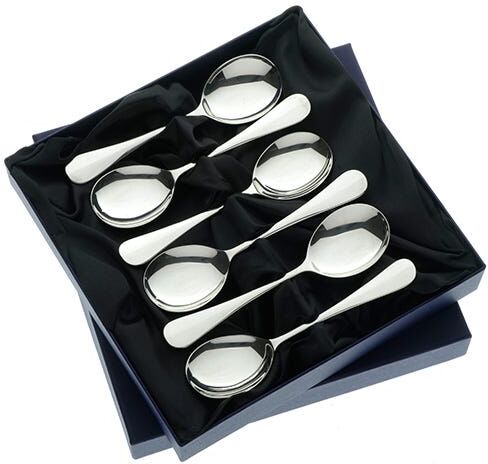 Arthur Price of England Baguette Sovereign Stainless Steel Set of 6 Fruit Spoons