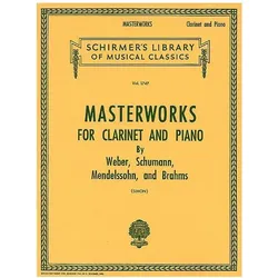 Masterworks for Clarinet and Piano, Fachbücher von Schumann, Brahms, Weber, Mendelssohn