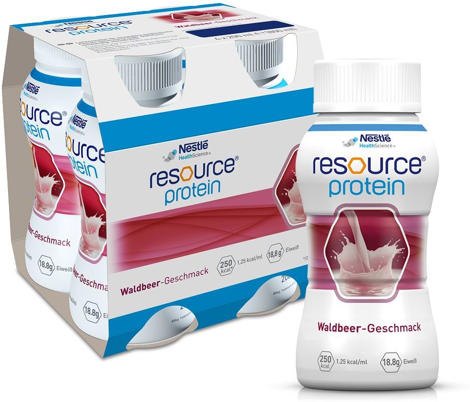 Nestle Resource Protein Drink Waldbeere 4x200 ml Flüssigkeit