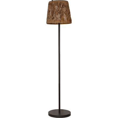 LED Solarleuchte "Solarlampe Cesta", braun, B:28cm H:127cm L:28cm T:28cm Ø:28cm, PARFORCE TRADITIONAL HUNTING, Leuchten, Dämmerungssensor, synthetische Rattan-Optik