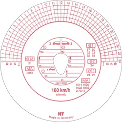 HAUG Tachoscheiben 180kmh Automatic