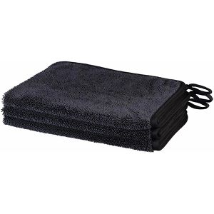 Böttcher-AG Trockentuch XXL, 60 x 40 cm, 600 g/m² schwarz, fusselfreie Mikrofaser, 3 Stück