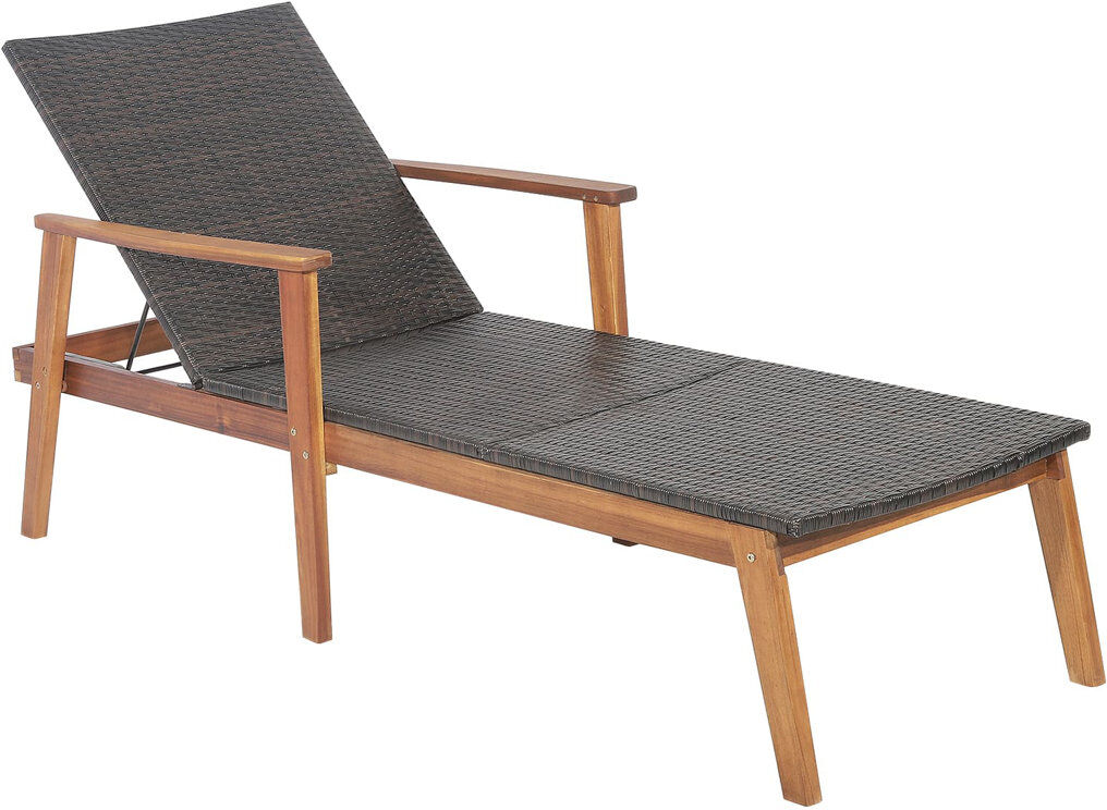ClassicLiving 200cm Long Single Chaise Brown 38cm H X 71cm W X 200cm L