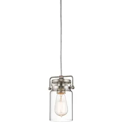 Elstead Lighting Brinley Mini Pendelleuchte E27 Nickel