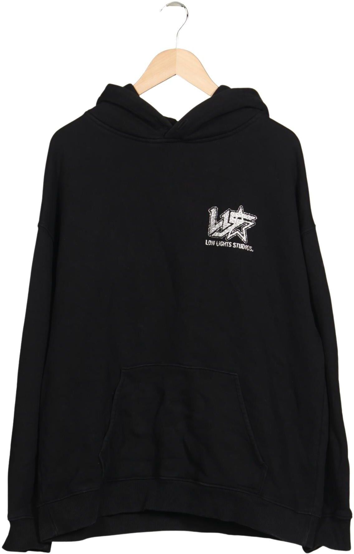 Low Lights Studios Herren Kapuzenpullover, Schwarz, Gr. XL, Baumwolle - Second Hand