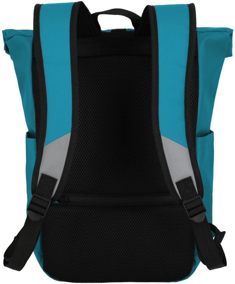 Freizeitrucksack TRAVELITE "BASICS Roll-Up Rucksack aus Plane", Damen, Gr. B/H/T: 26cm x 60cm x 15cm, blau (harbor blau), Polyester, unifarben, Rucksäcke Freizeitrucksack, mit variablem Roll-Up-Verschluss harbor blau B/H/T: 26cm x 60cm x 15cm