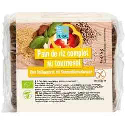 Vollkorn Reisbrot mit Sonnenblumenkernen
