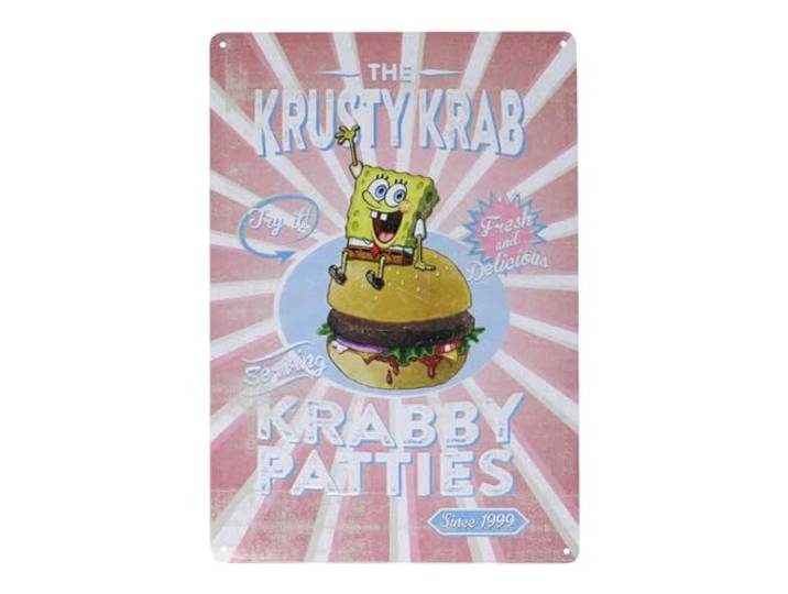 SpongeBob SquarePants Krusty Krab tinnen bord