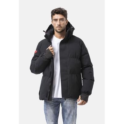 Winterjacke CIPO & BAXX "CM228", Herren, Gr. M, schwarz, Stoff, 100% Polyester, unifarben, figurumspielend normal, Jacken Winterjacke, sportlich, warm & ideal für Snowboard-Fahrer
