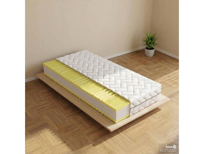 Matelas en mousse froide Salute 80 x 200cm Âme : mousse froide Revêtement : toile double Blanc