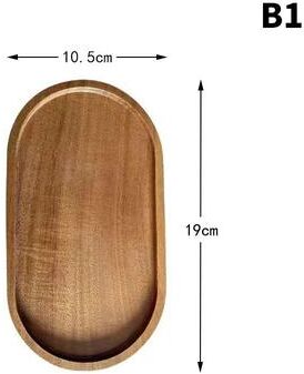 Inspired Living Elegant Solid Wood Japanese Dessert & Snack Serving Tray b1