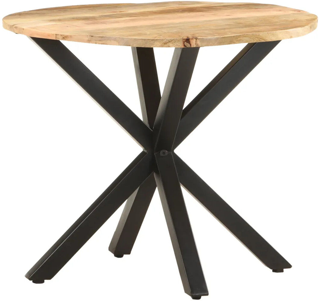 Natur Pur Trista Pedestal End Table Natural 56cm H X 68cm W X 68cm D