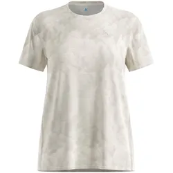 Odlo, Damen, Funktionsshirt, Zeroweight Chill-Tec Print (XL), Beige, Grau