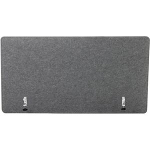 hJh-OFFICE Tischtrennwand 892001, grau, Akustik-Trennwand mit Filzbezug, 120 x 62cm
